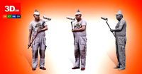 Cleaned 3D scan Agustin Wilkerson Painter Standing