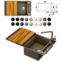 Sink Blanco AXIA III 5 S and mixer Blanco LINUS-S