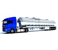 Truck with Tank Semitrailer