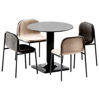 Table Plinto by Varaschin and Shell Chair by Annud