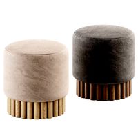 LOTO Pouf in Saumur Fabric by Peca