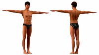 Young Man Underwear Neutral Pose