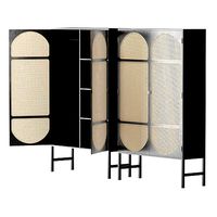 HK Living Retro webbing cabinet black