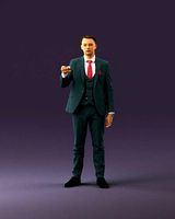 young man in darkblue suit hand in front 1071