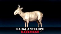 Saiga Antelope Base Mesh
