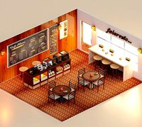 Interior Full set furniture Restaurant