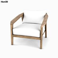 Restoration Hardware Malta Teak Lounge chair