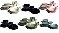 Dinnerware service - plates with bowls and mugs