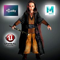 Aang High quality character full Rigged and Animated 3D model