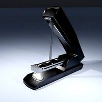Black stapler