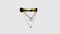 Choker Collar C07 Gold - Character Design Punk Gothic