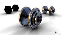 One handed dumbells