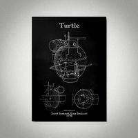 Turtle Sumbarine Tank Wall Picture