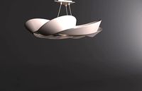 Hubbardton Forge Flux 39 12W Soft Gold LED Pendant Light