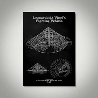 Da Vinci Tank Wall Picture