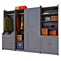 HAUGA Wardrobe and Display Cabinet set 01