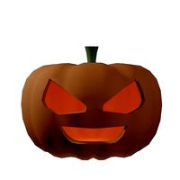 Low-Poly Halloween Pumpkin