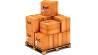Fedex Cardboard Box with Pallet