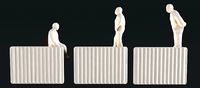 Ceramic Wall Light With Figures - Umarell by Giorgio Biscaro