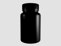 Plastic Supplements Jar Mockup