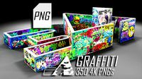 350 Graffiti 4K PNG Cutout