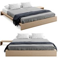 Ki - Low Loft Wooden Bed V2