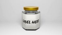 Hexagonal Glass Jar With Label