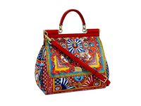 Dolce Gabbana Sicily Bag Red Print