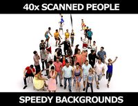 40x Crowds Scanned Casual 02 Summer Sport Cafe Sitting People