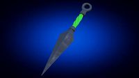 Japanese Kunai 01 Green