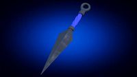 Japanese Kunai 01 Blue