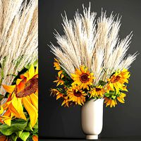 Decorative Bouquet of dried pampas grass 198