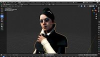 Dishonored Empress Model High Poly Count Game ready