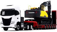 Iveco S-WAY Tractor and Lowboy Trailer with Excavator Volvo