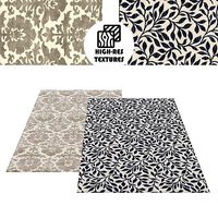 Large Ornament Botanical Rug Set