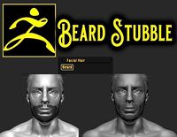 Beard stubble addon for Zbrush