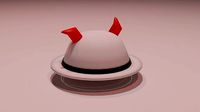 Fedora Hat Low poly count