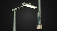 Old Retro Futuristic Street Light