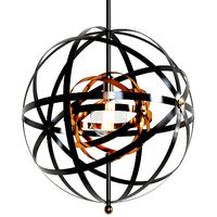 Uttermost Rondure Wide Bronze and Brass Pendant