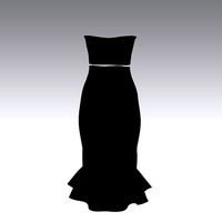 DRESS STRAPLESS LOOK STYLE FISH SKIRT