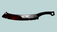 Sword cleaver Game ready 3d model PBR