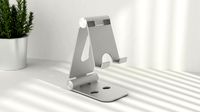 an aluminum phone stand