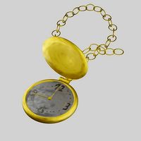 stylized ancient classic clock PBR Game ready