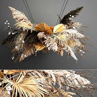 Hanging decor of their dried pampas grass 189