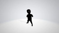 Squid game villain characters lowpoly