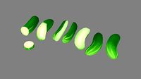 Cartoon Cucumbers - Cucumber Slices