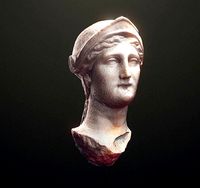 Athen godess head scanned and lowpoly