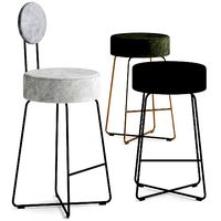 Lotta Bar Stool Backrest by Bielefelder Werkstaetten