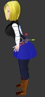 Android 18 Mesh Low-Poly  Dragon Ball Super o Z