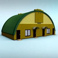 Rounded building 3D Model